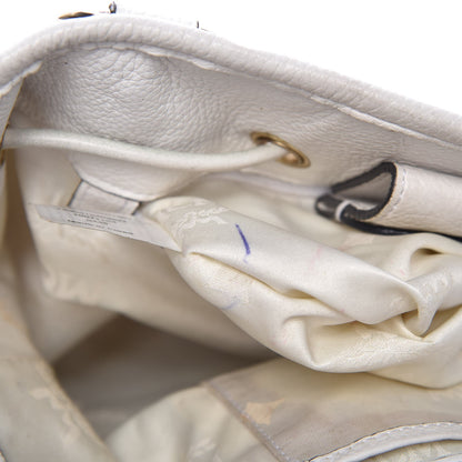 MCM Visetos Drawstring Bag White 14 of 21