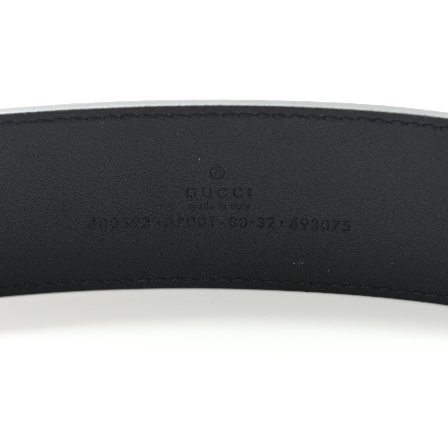 Gucci Calfskin Double G 40mm Belt 80 32 Black 7 of 7