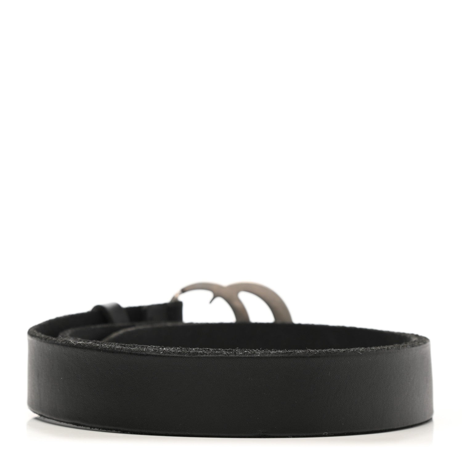 Gucci Faded Calfskin Double G 30mm Belt 85 34 Black 2 of 5