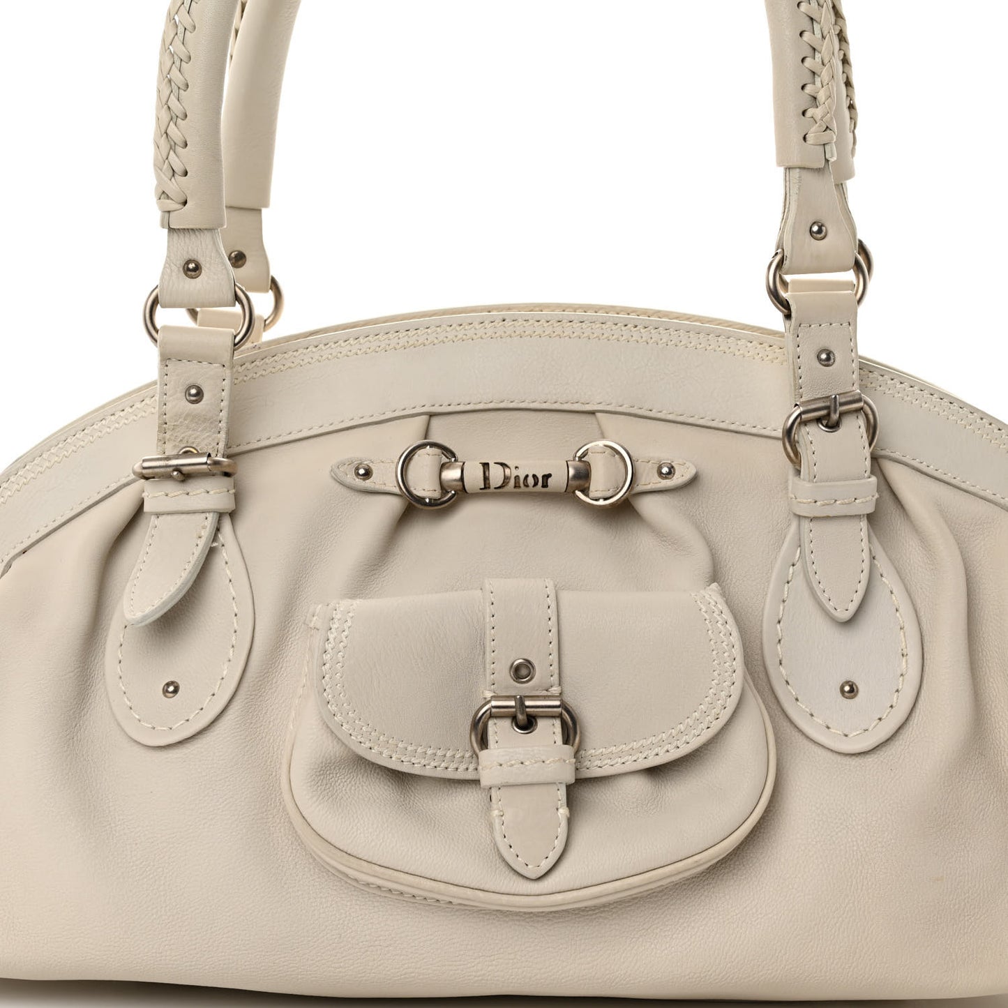 Calfskin My Dior Satchel White