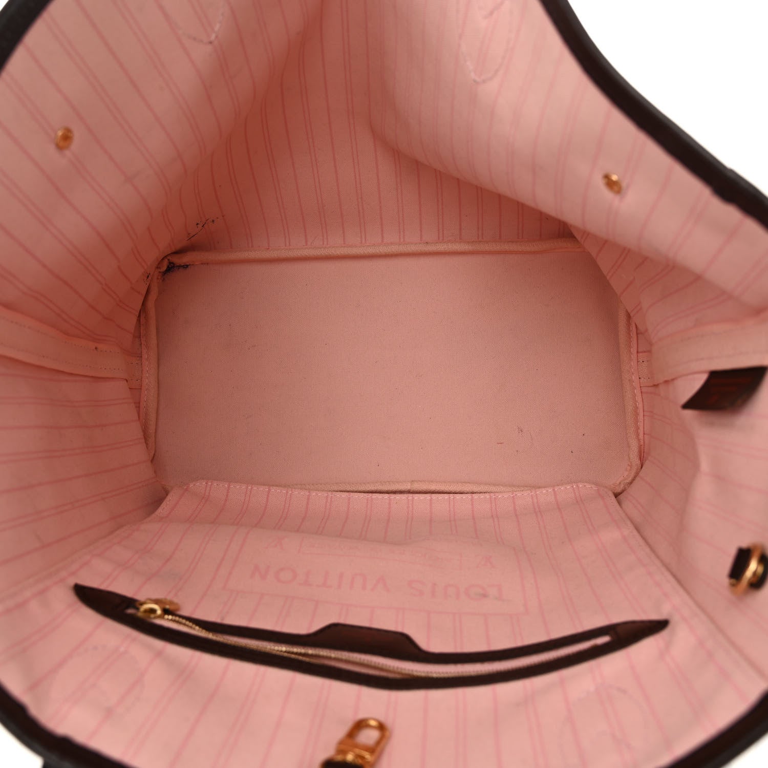 Louis Vuitton Damier Ebene Neo Neverfull MM Rose Ballerine 6 of 12