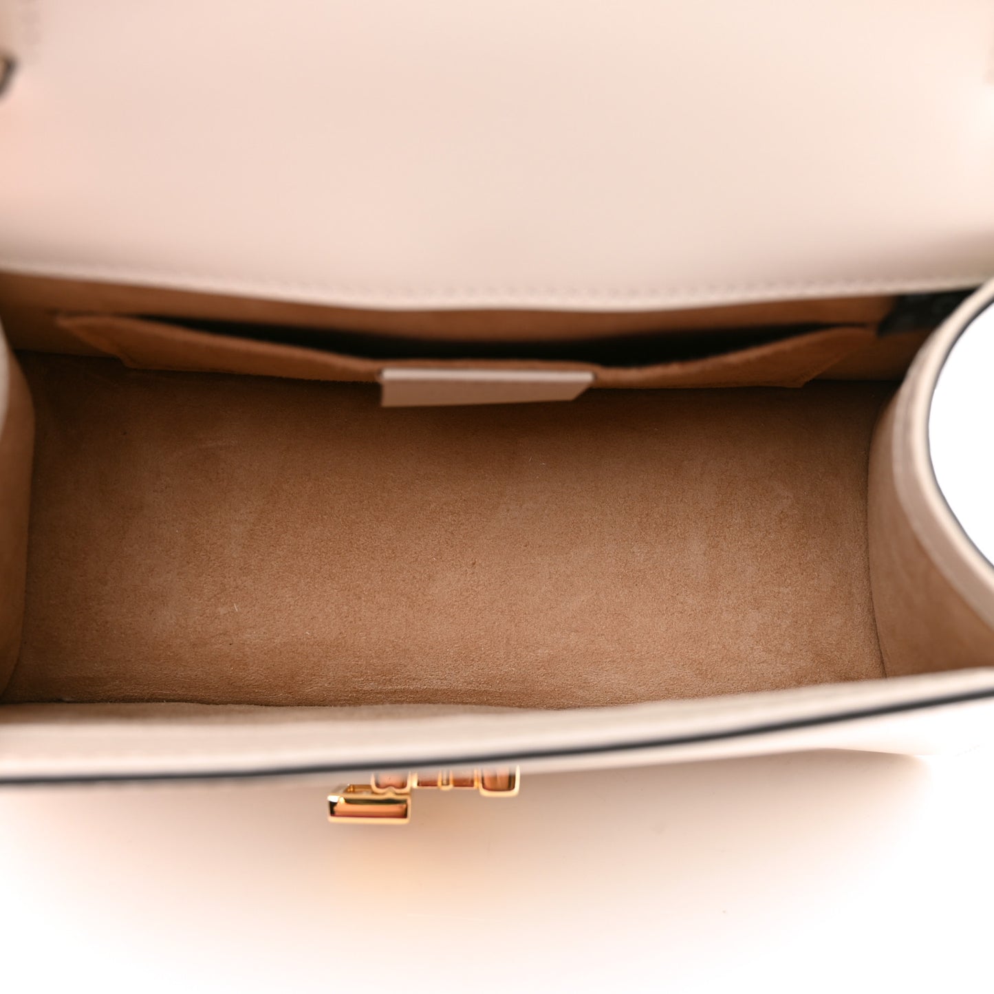 Calfskin Mini Sylvie Top Handle Bag White