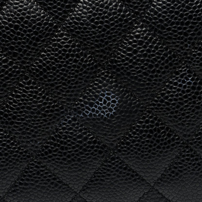 Chanel Caviar Quilted Large Zip Around Organizer Wallet Black 8 of 9