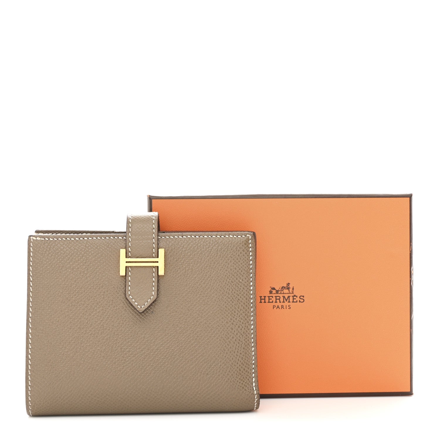 Hermes Epsom Bearn Compact Wallet Etoupe 11 of 11