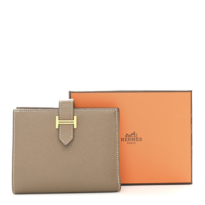 Hermes Epsom Bearn Compact Wallet Etoupe 11 of 11