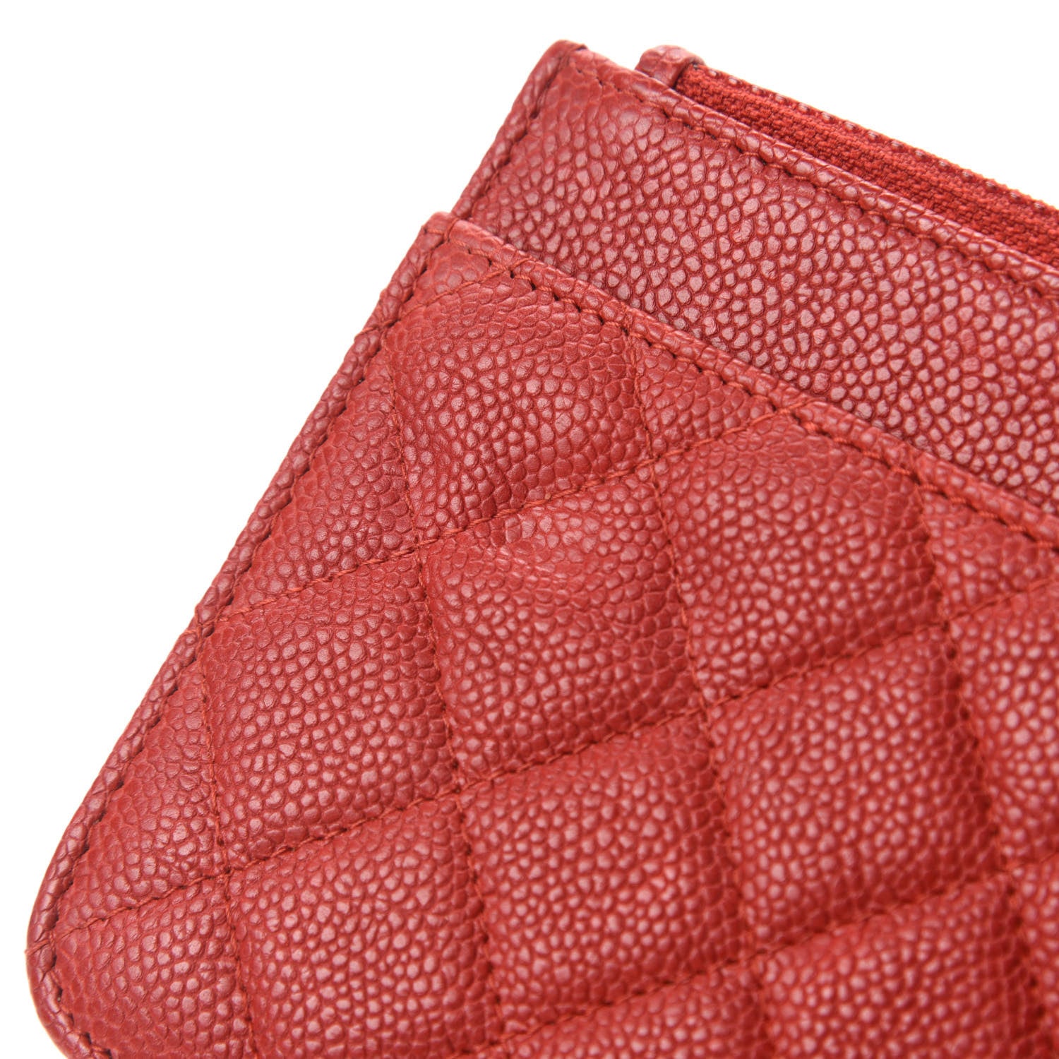 Chanel Caviar Quilted Boy Wallet On Chain WOC Red 8 of 13