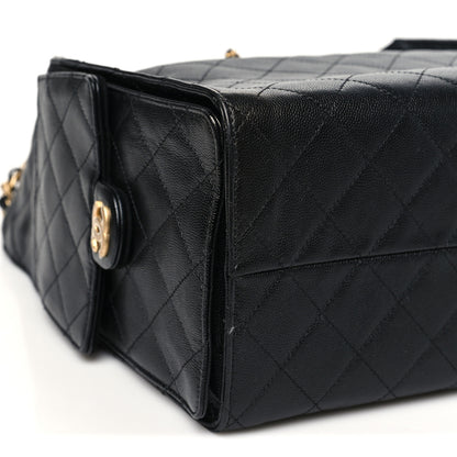 Chanel Caviar Quilted Medium Chanel 25 Handbag Black 9 of 11