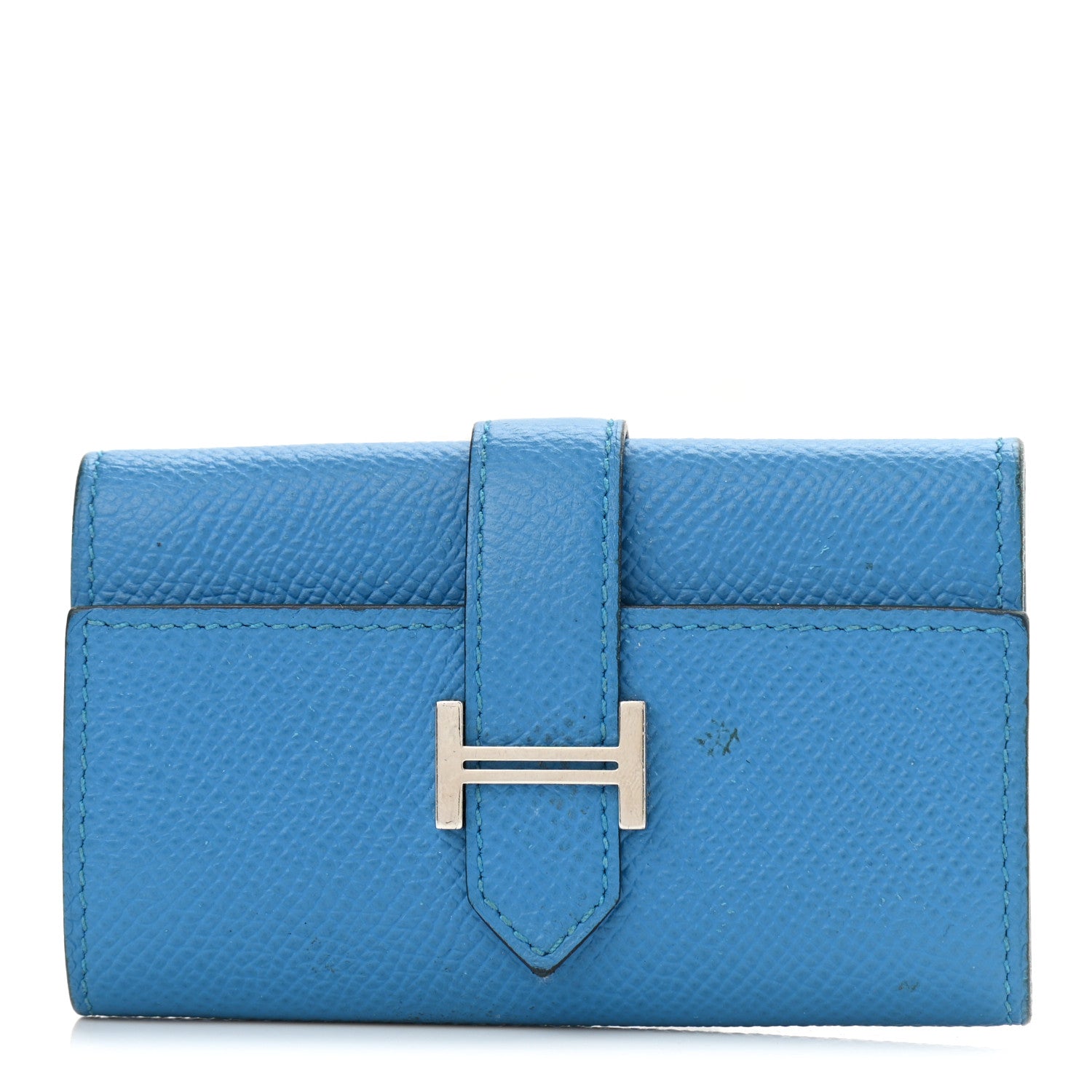 Hermes Epsom Bearn Multicles 4 Key Holder Bleu Zanzibar 1 of 11