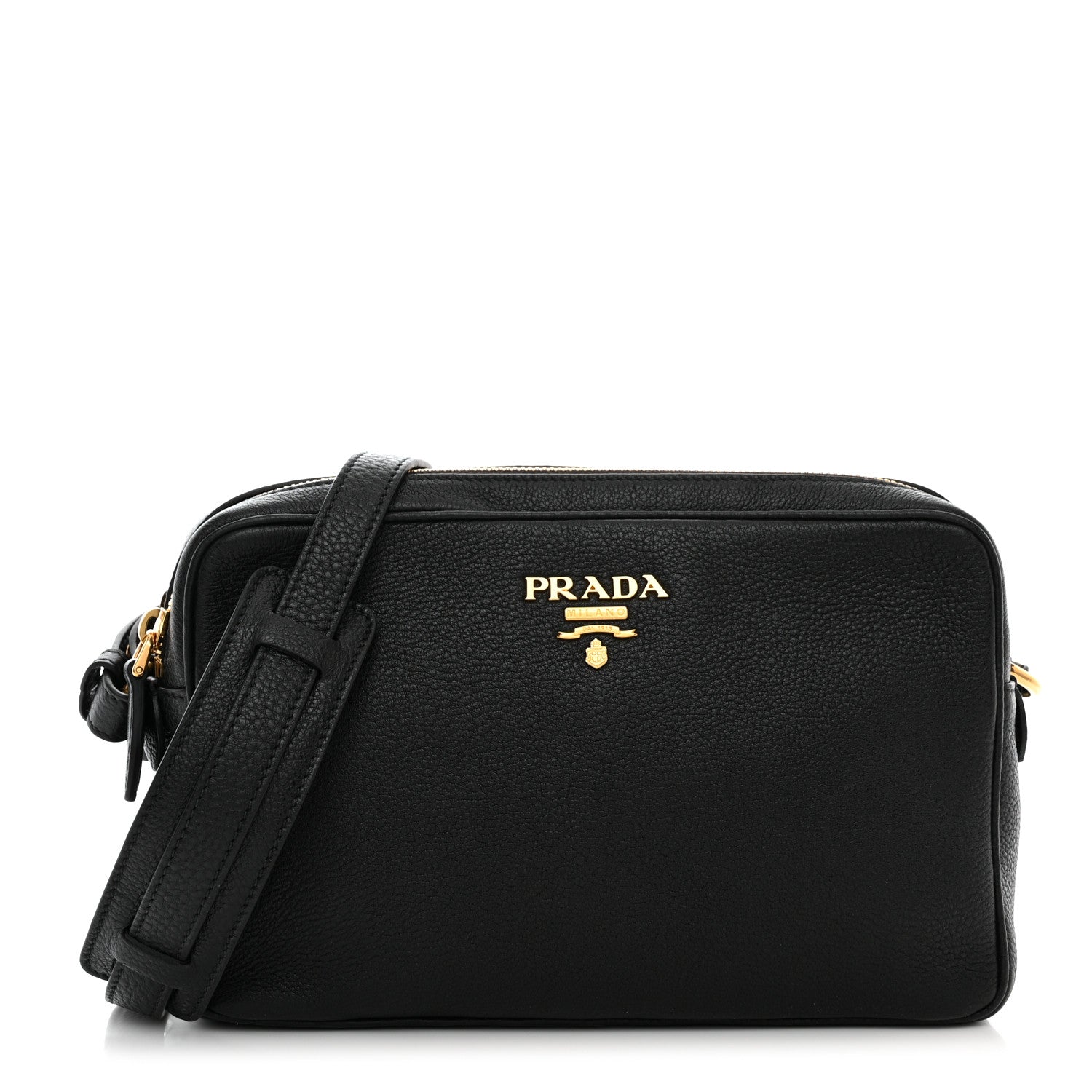 Prada Vitello Phenix Camera Bag Black 1 of 12