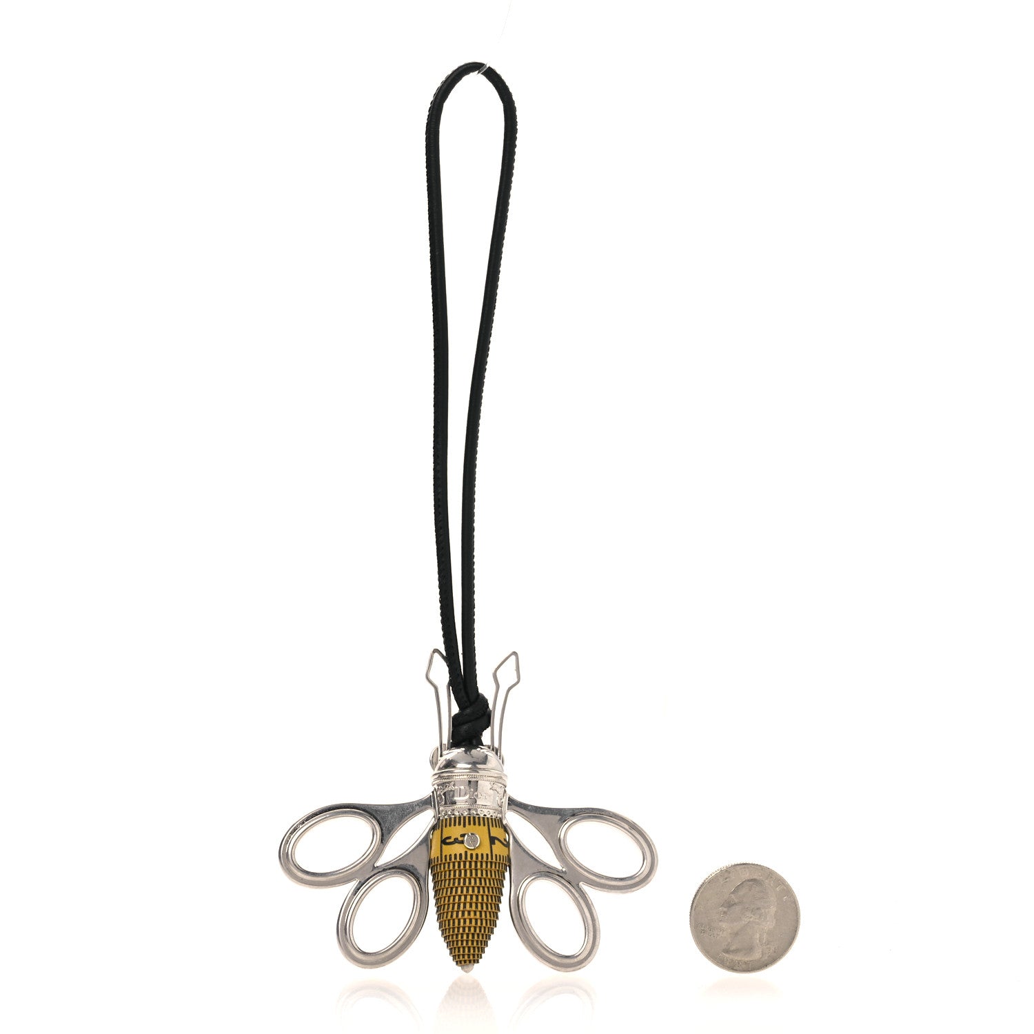 Christian Dior Metal Bee Charm Silver 2 of 5