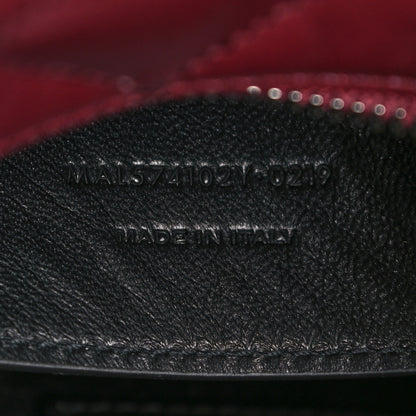 Saint Laurent Calfskin Y Quilted Monogram Small Loulou Bowling Bag Rouge Legion 7 of 9