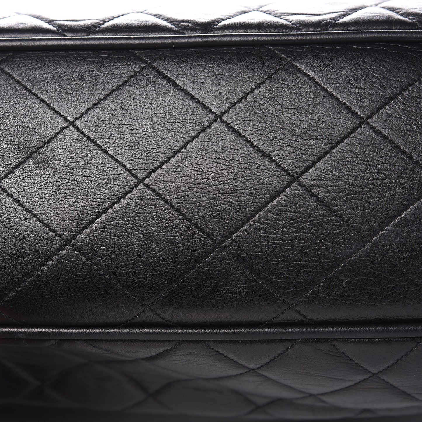 Lambskin Quilted Shoulder Bag Black