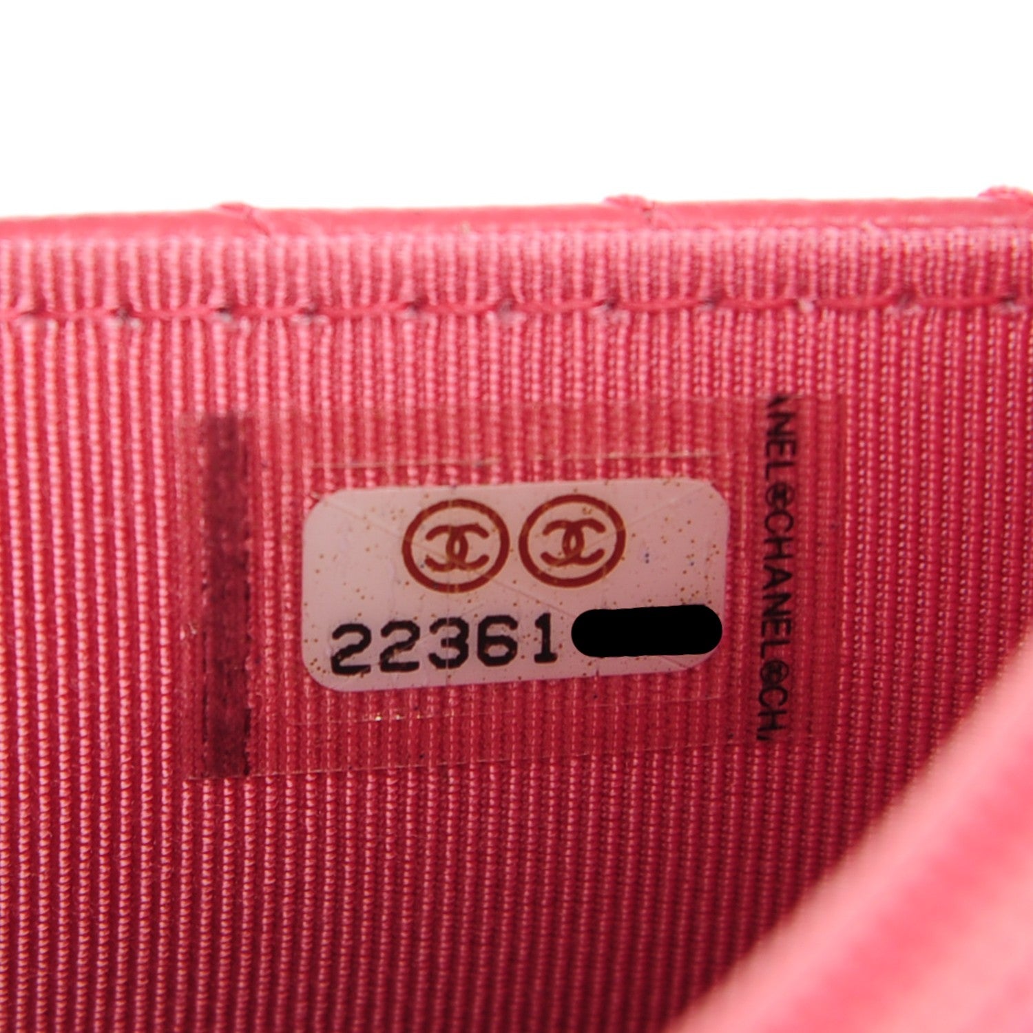 Chanel Caviar Chevron Wallet On Chain WOC Pink 8 of 8