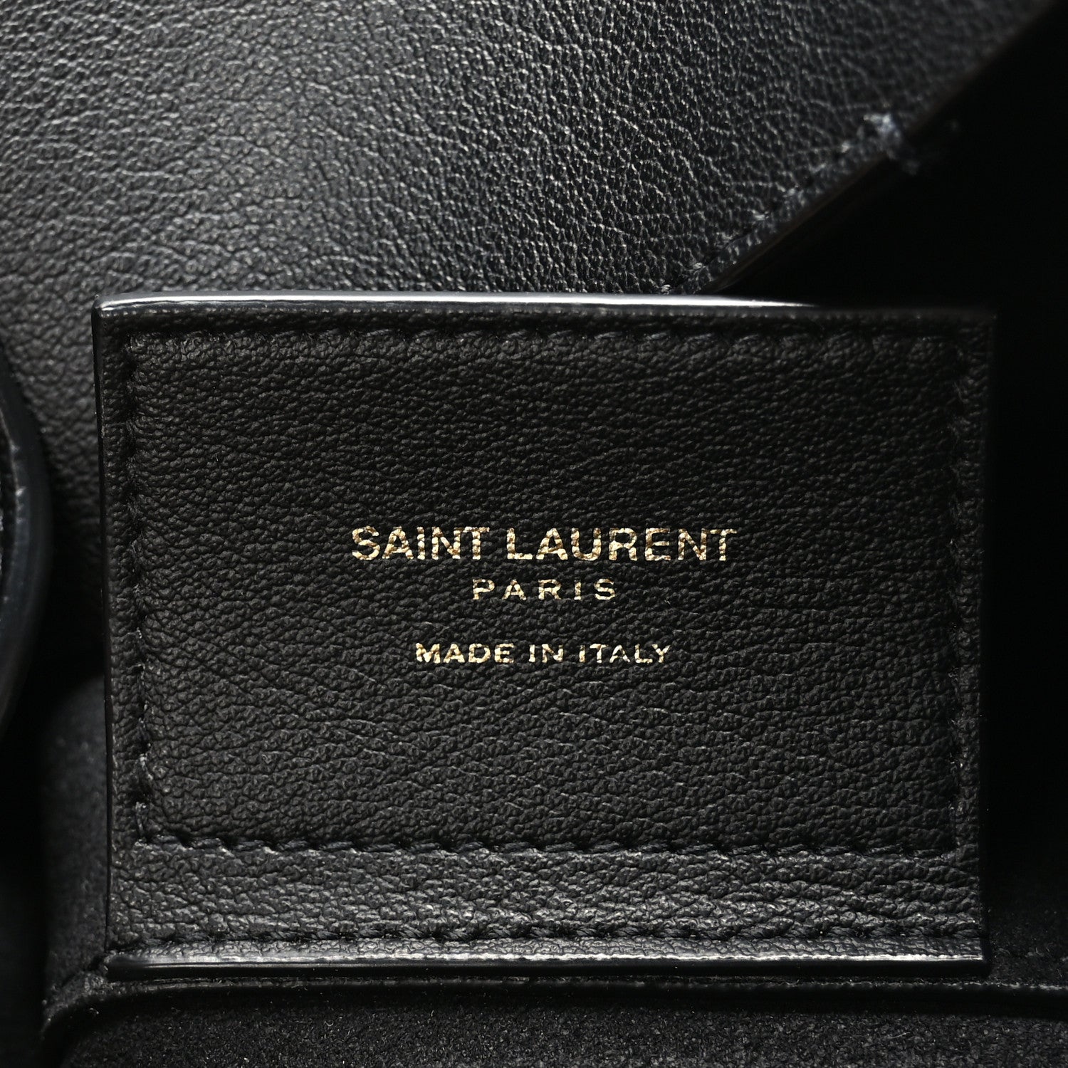 Saint Laurent Calfskin Toy Shopping Tote Black 6 of 9