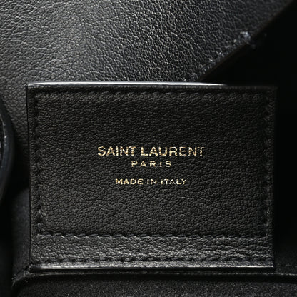 Saint Laurent Calfskin Toy Shopping Tote Black 6 of 9