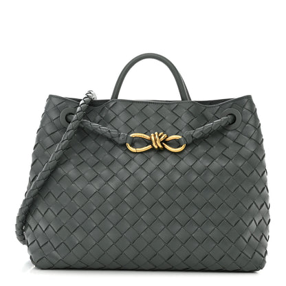 Bottega Veneta Nappa Intrecciato Medium Andiamo Shoulder Bag Slate 1 of 9