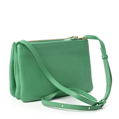 Celine Goatskin Small Trio Crossbody Bag Palm 3 of 9
