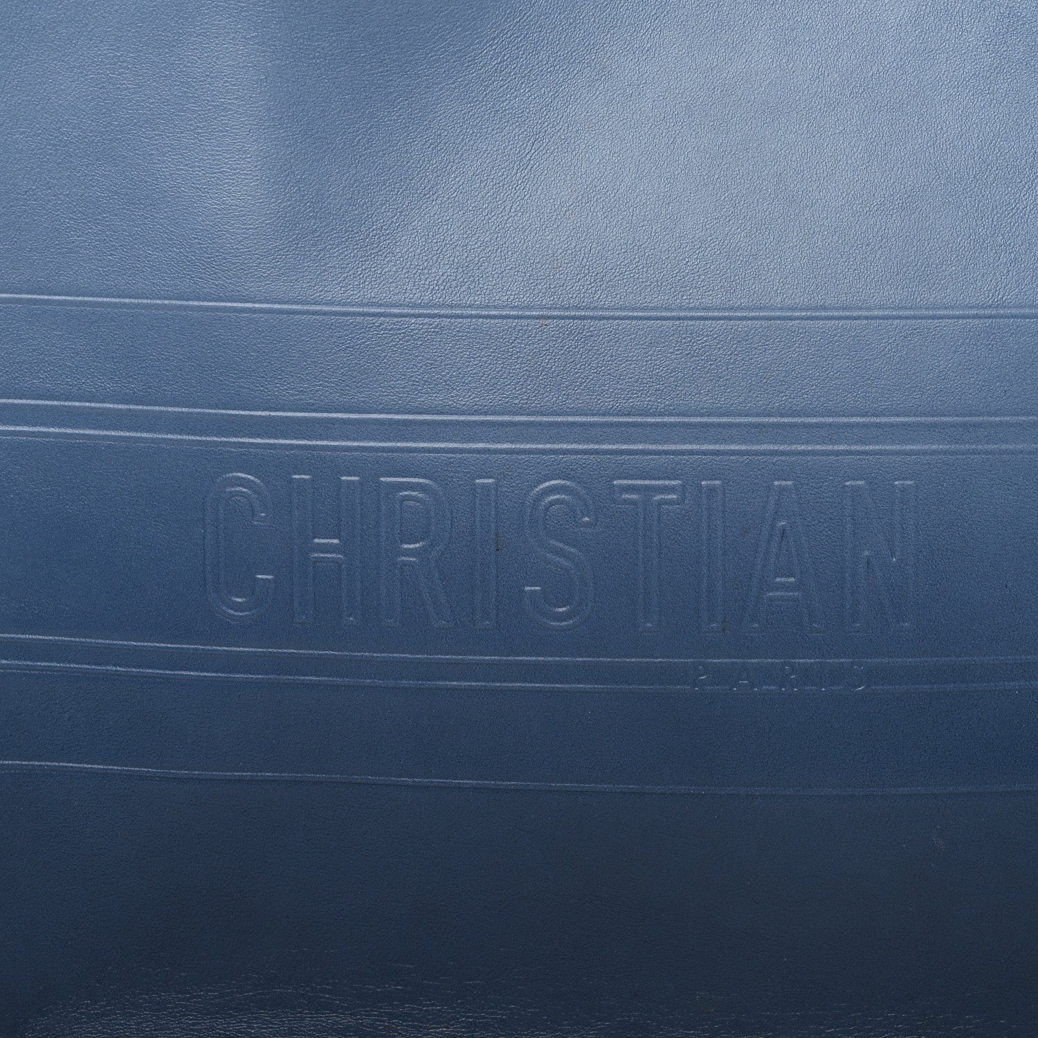 Christian Dior Gradient Smooth Calfskin Embossed Medium Book Tote Indigo Blue 8 of 11