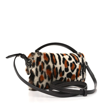 Fendi Calf Hair Leopard Print Phone Baguette Moro 3 of 11