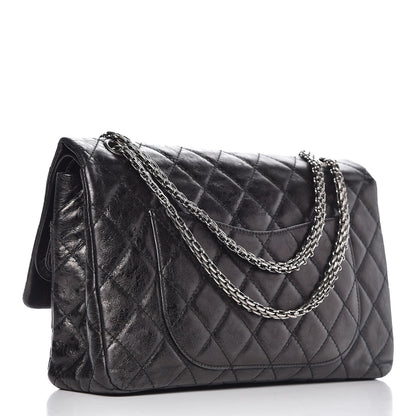 Chanel Metallic Aged Calfskin Quilted 2.55 Reissue 227 Flap Black 2 of 11
