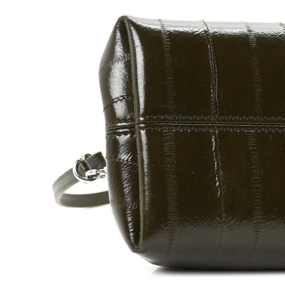 Jacquemus Eelskin La Pochette Salon Clutch Dark Khaki 9 of 10