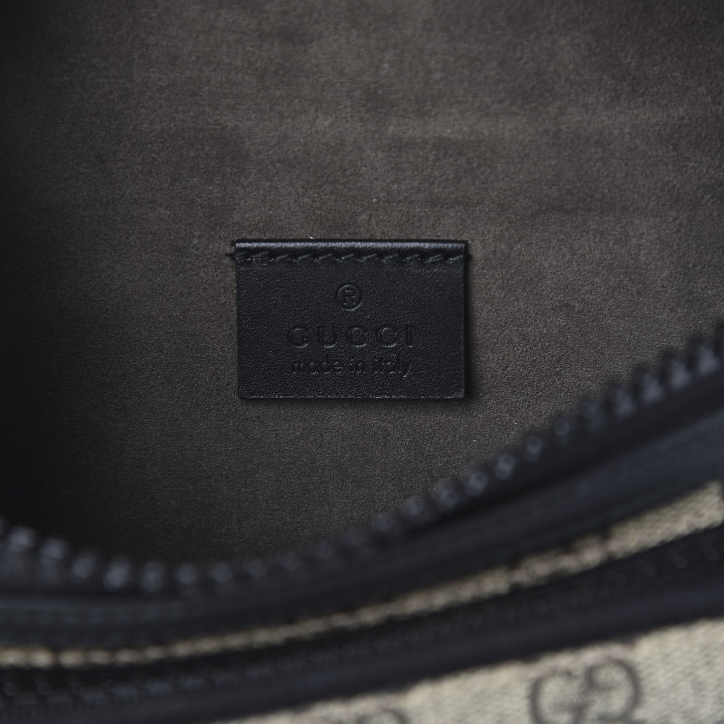 GG Supreme Monogram Belt Bag Black