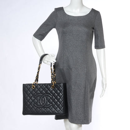 Chanel Caviar Grand Shopping Tote GST Black 2 of 8