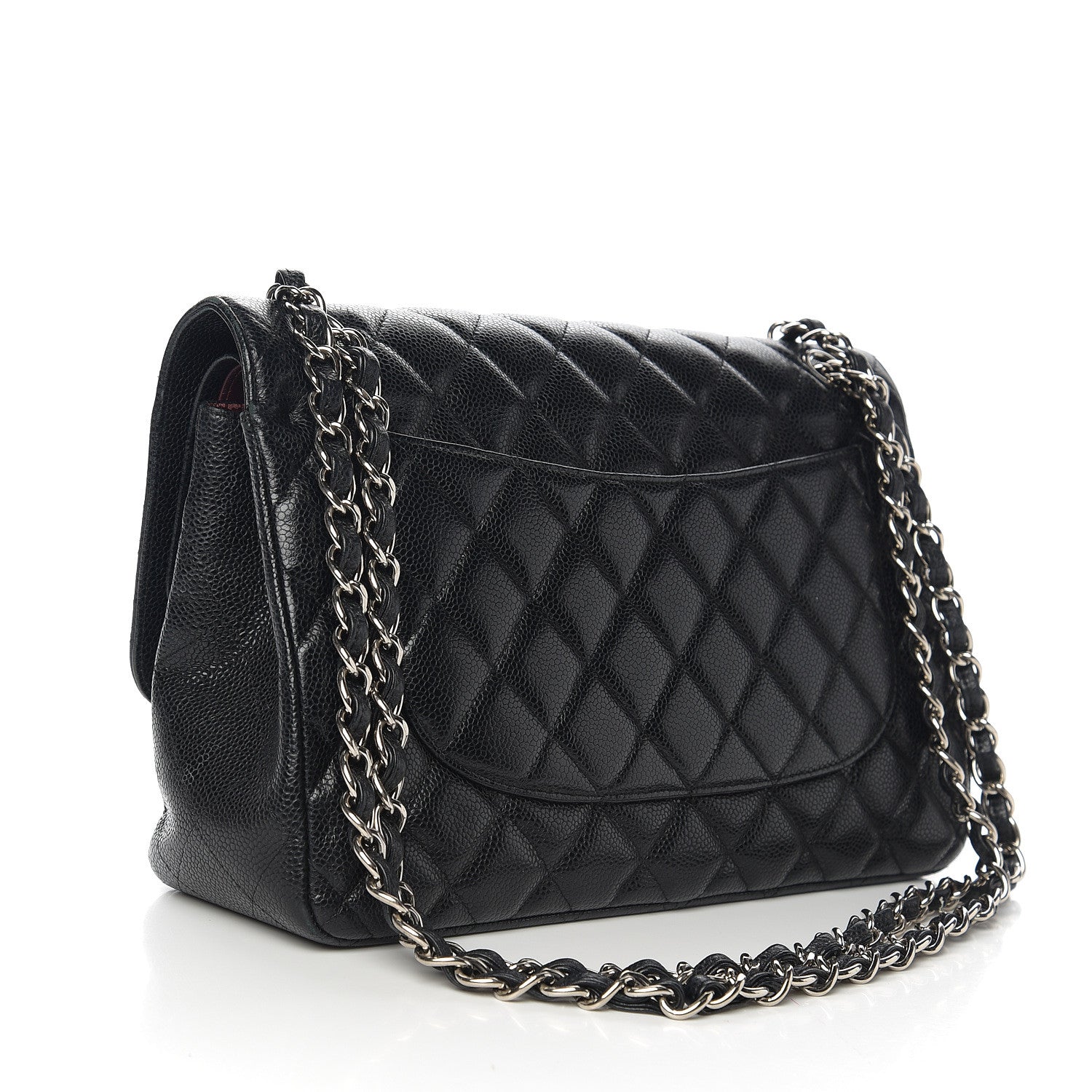 Chanel Caviar Quilted Jumbo Double Flap Black 2 of 15