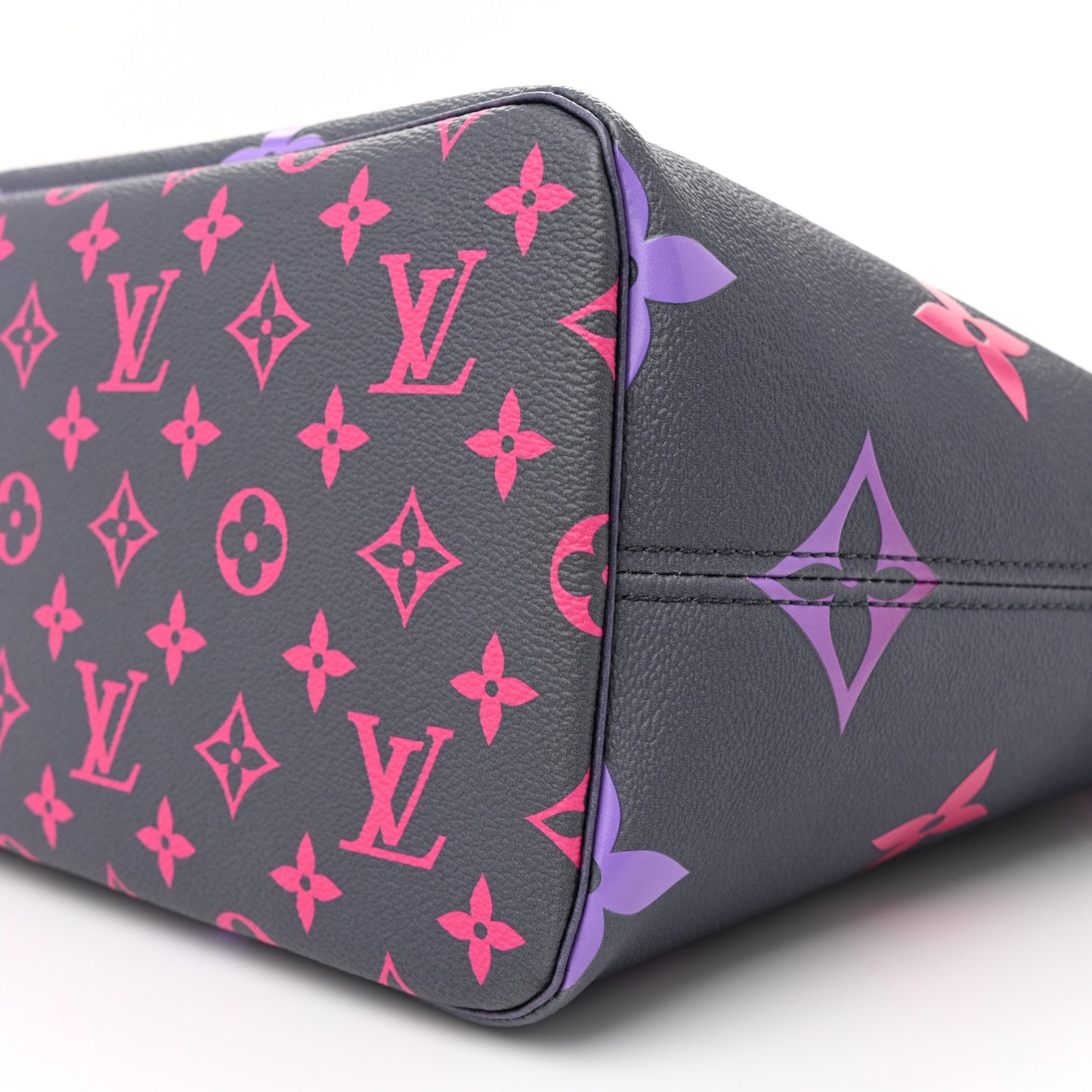Monogram Giant Spring In The City Neverfull MM Midnight Fuchsia