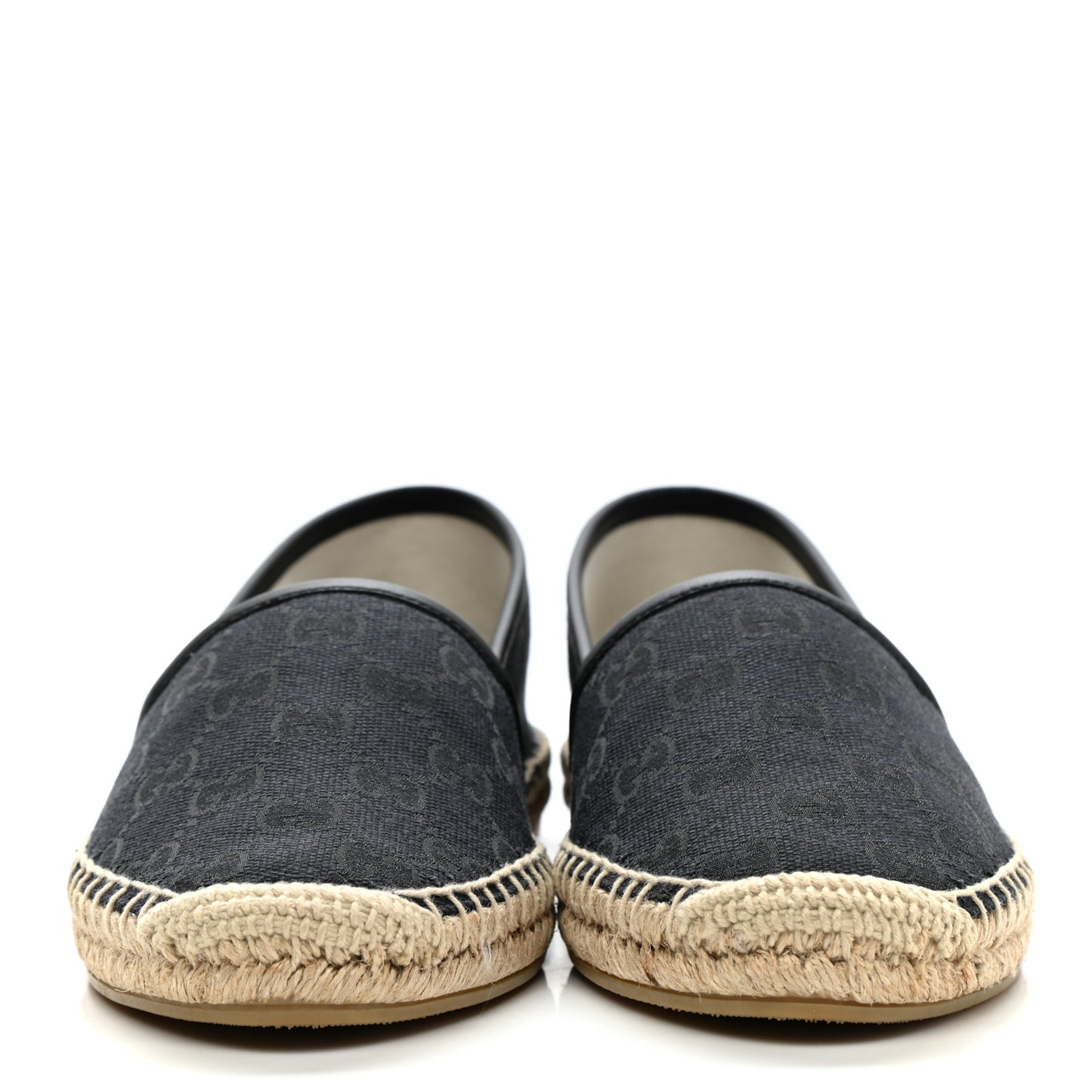 Monogram Espadrilles 38 Black