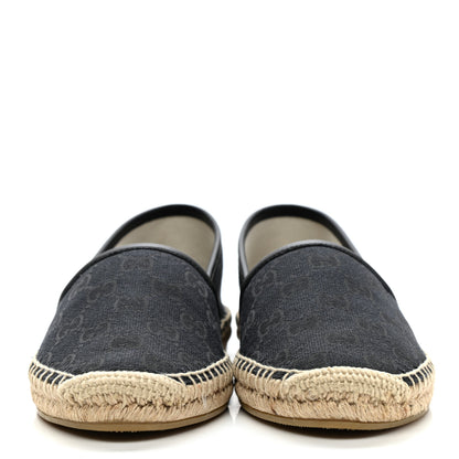 Gucci Monogram Espadrilles 38 Black 2 of 10