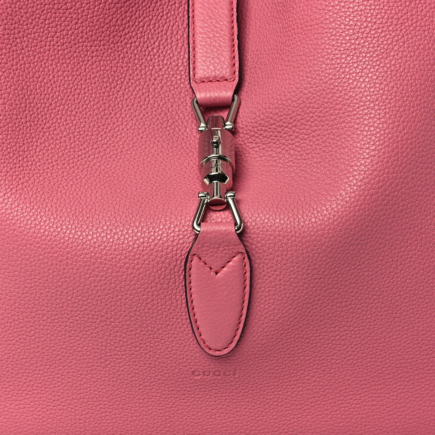 Gucci Soft Grained Calfskin Large Jackie Hobo Glossy Pink 8 of 10