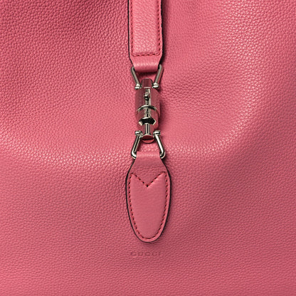 Gucci Soft Grained Calfskin Large Jackie Hobo Glossy Pink 8 of 10
