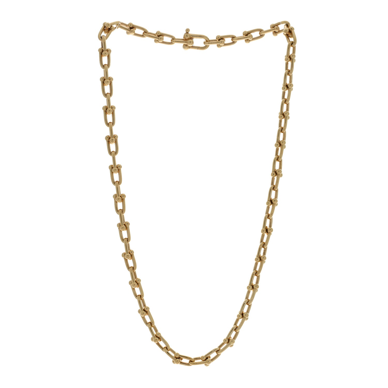 Tiffany 18K Yellow Gold Small HardWear Link Necklace 2 of 4