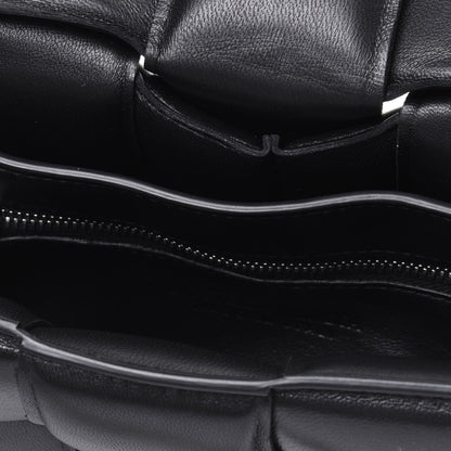 Bottega Veneta Lambskin Maxi Intreccio Padded Chain Cassette Crossbody Bag Black 9 of 14