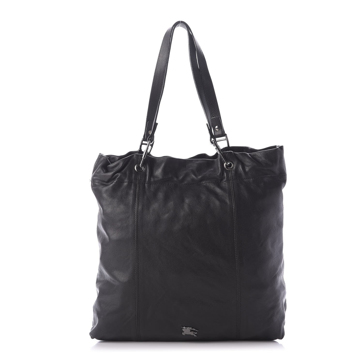 Burberry Calfskin Cinch Cord Shoulder Bag Black 1 of 8