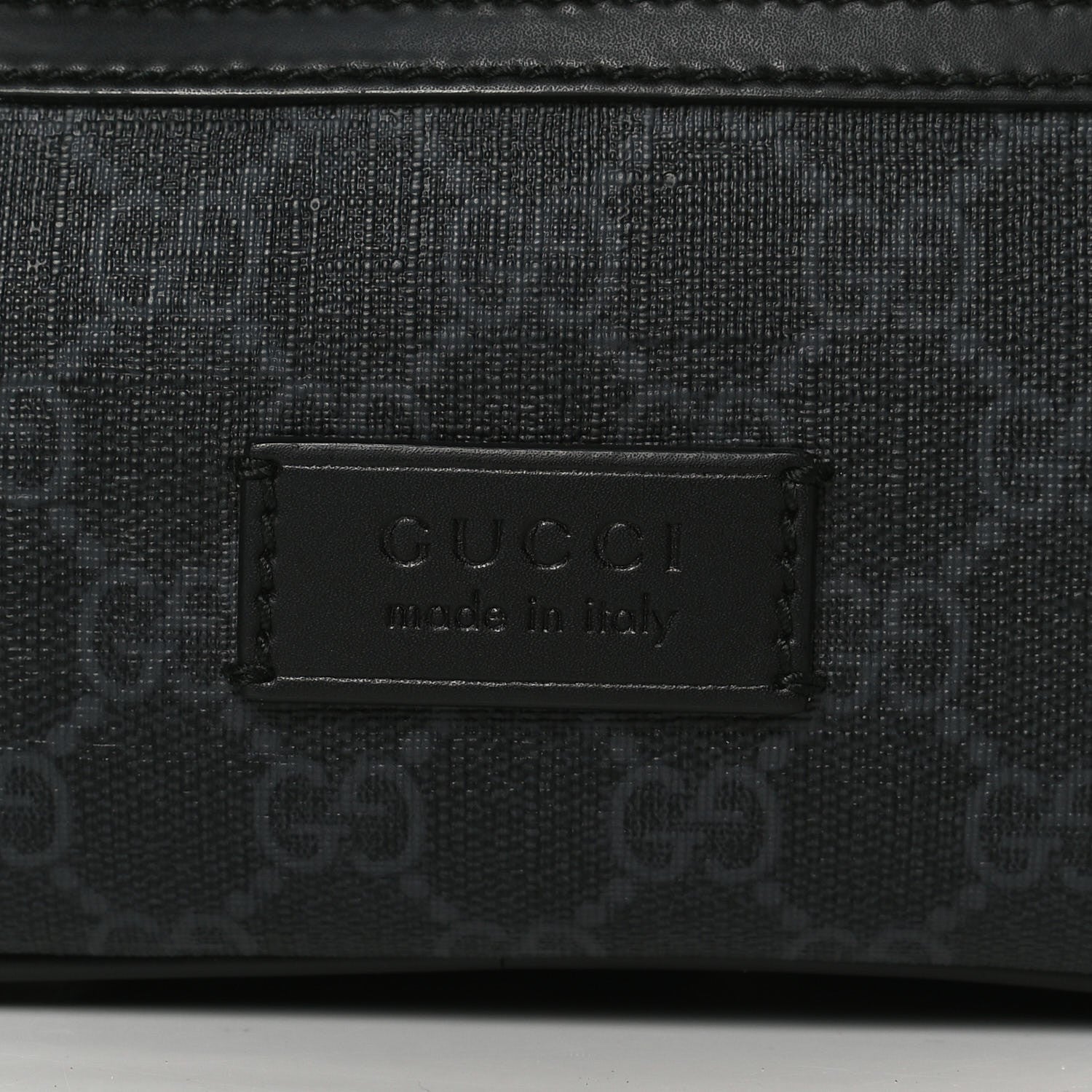 Gucci Soft GG Supreme Monogram Web Belt Bag Black Grey 17 of 35