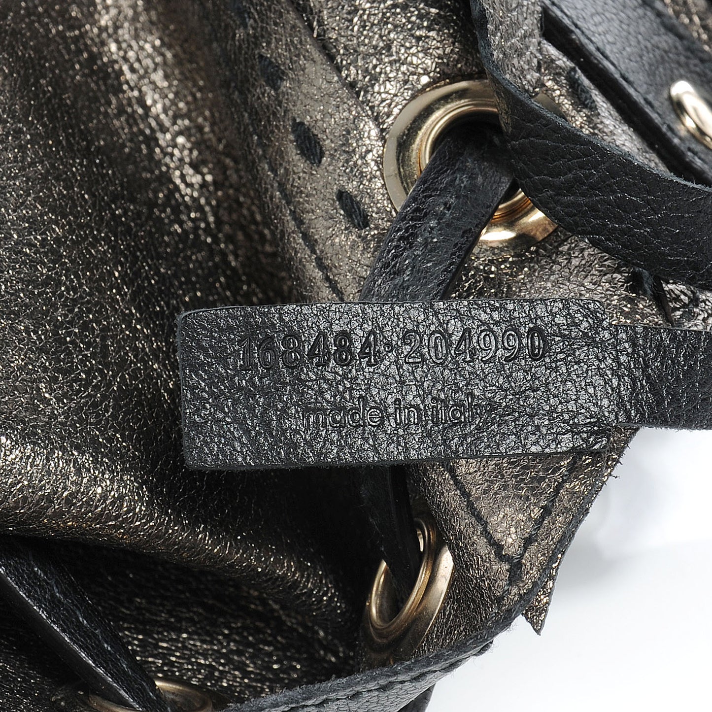 Leather Reversible Double Sac Y Tote Black Bronze