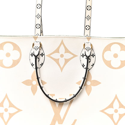 Louis Vuitton Monogram Giant Onthego GM Kaki Beige 7 of 10