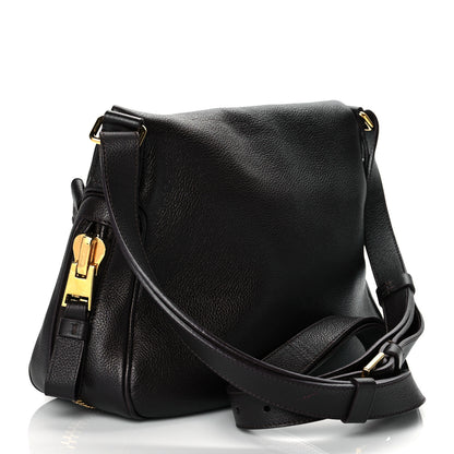 Tom Ford Pebbled Calfskin Large Jennifer Dark Brown 2 of 8