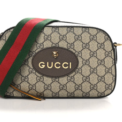 Gucci GG Supreme Monogram Web Neo Vintage Shoulder Bag Beige New Acero Crop 7 of 9