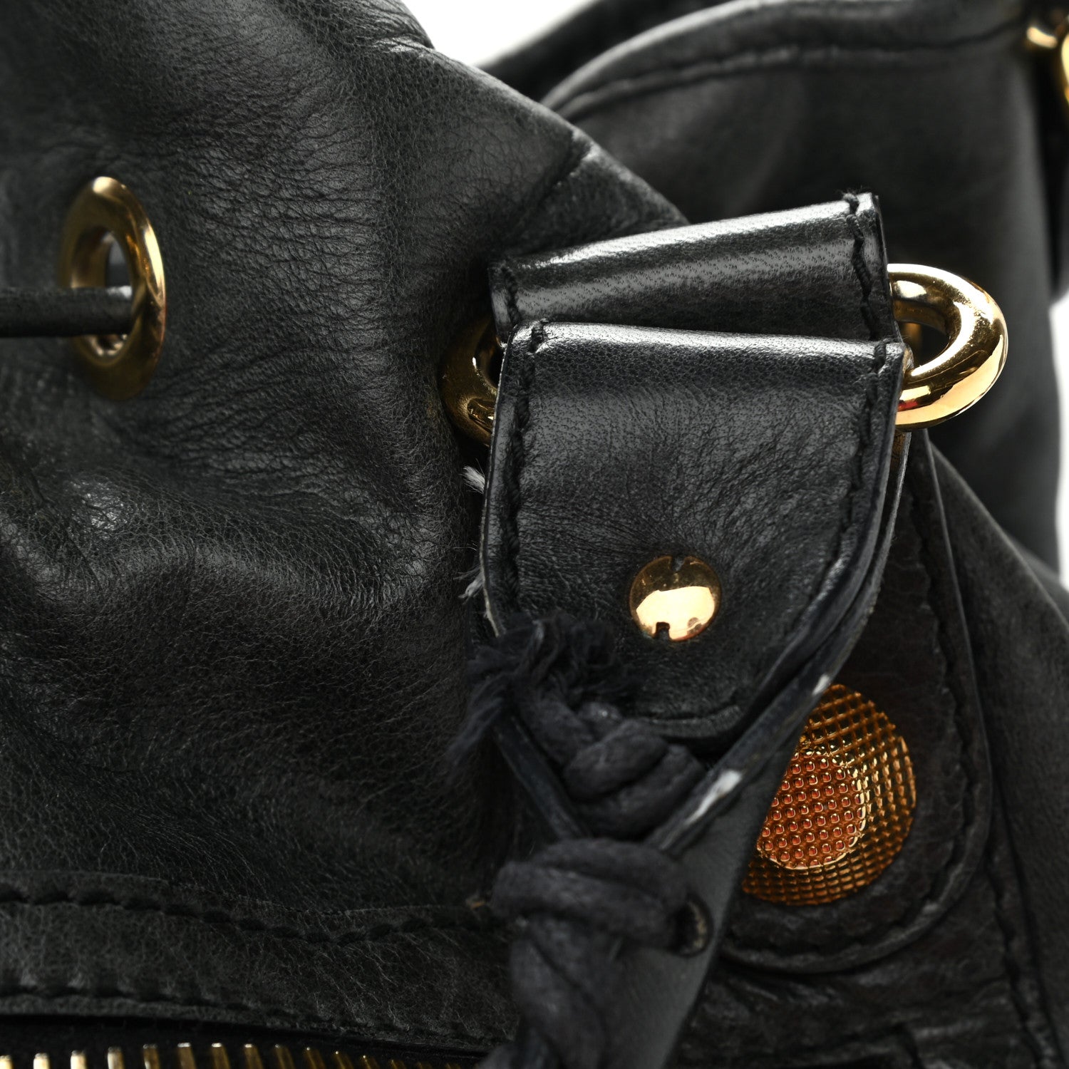 Balenciaga Agneau Giant 21 Gold Hardware Pompon Black 12 of 15