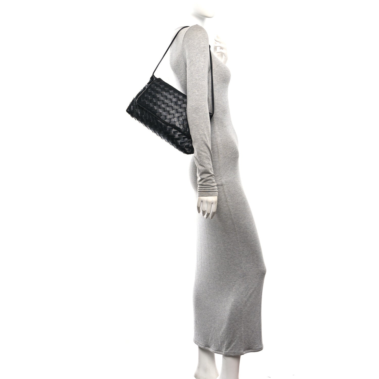 Bottega Veneta Calfskin Intrecciato Giorno Black 2 of 10