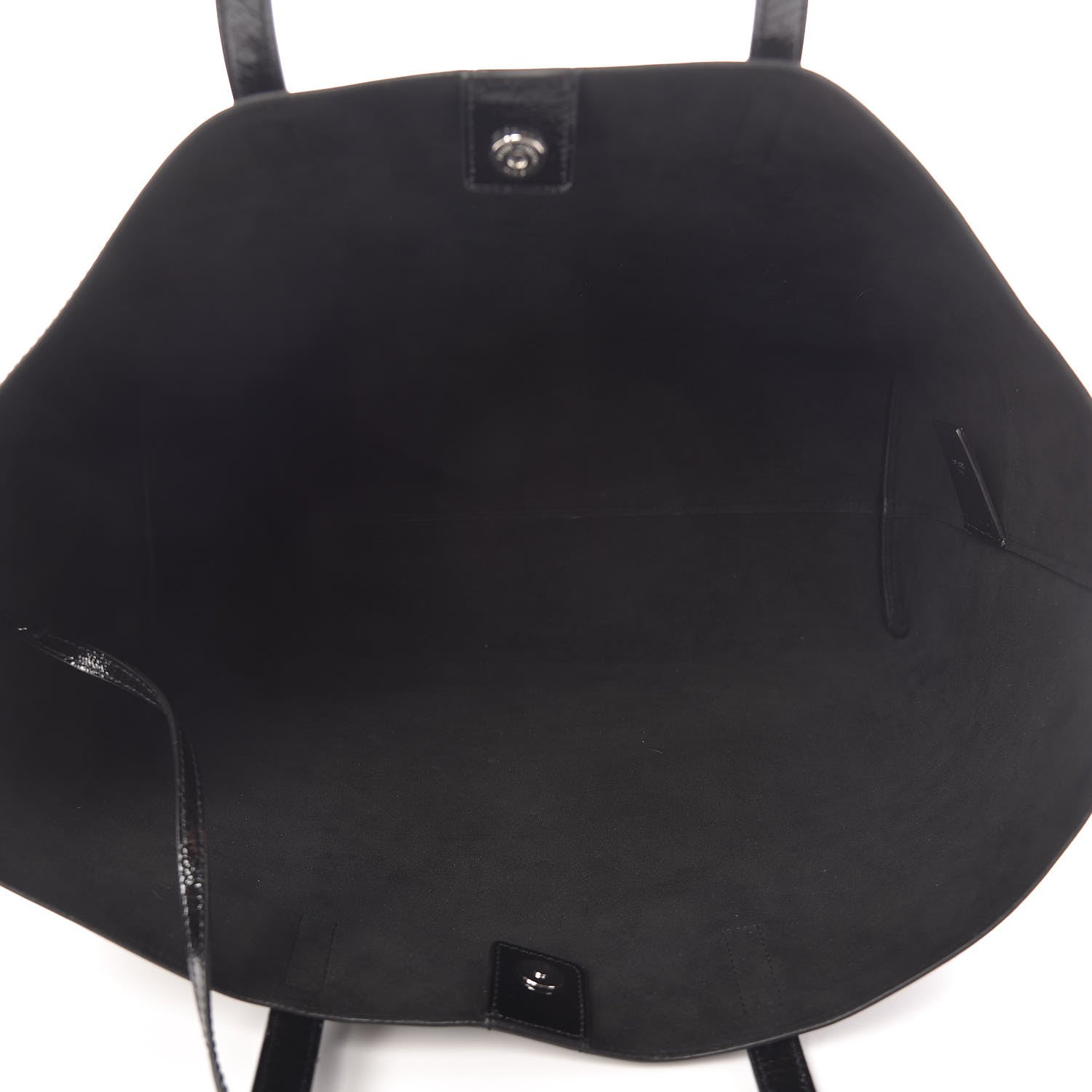 Saint Laurent Patent Calfskin Large Shopping Tote Black 6 of 11