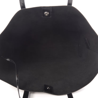 Saint Laurent Patent Calfskin Large Shopping Tote Black 6 of 11