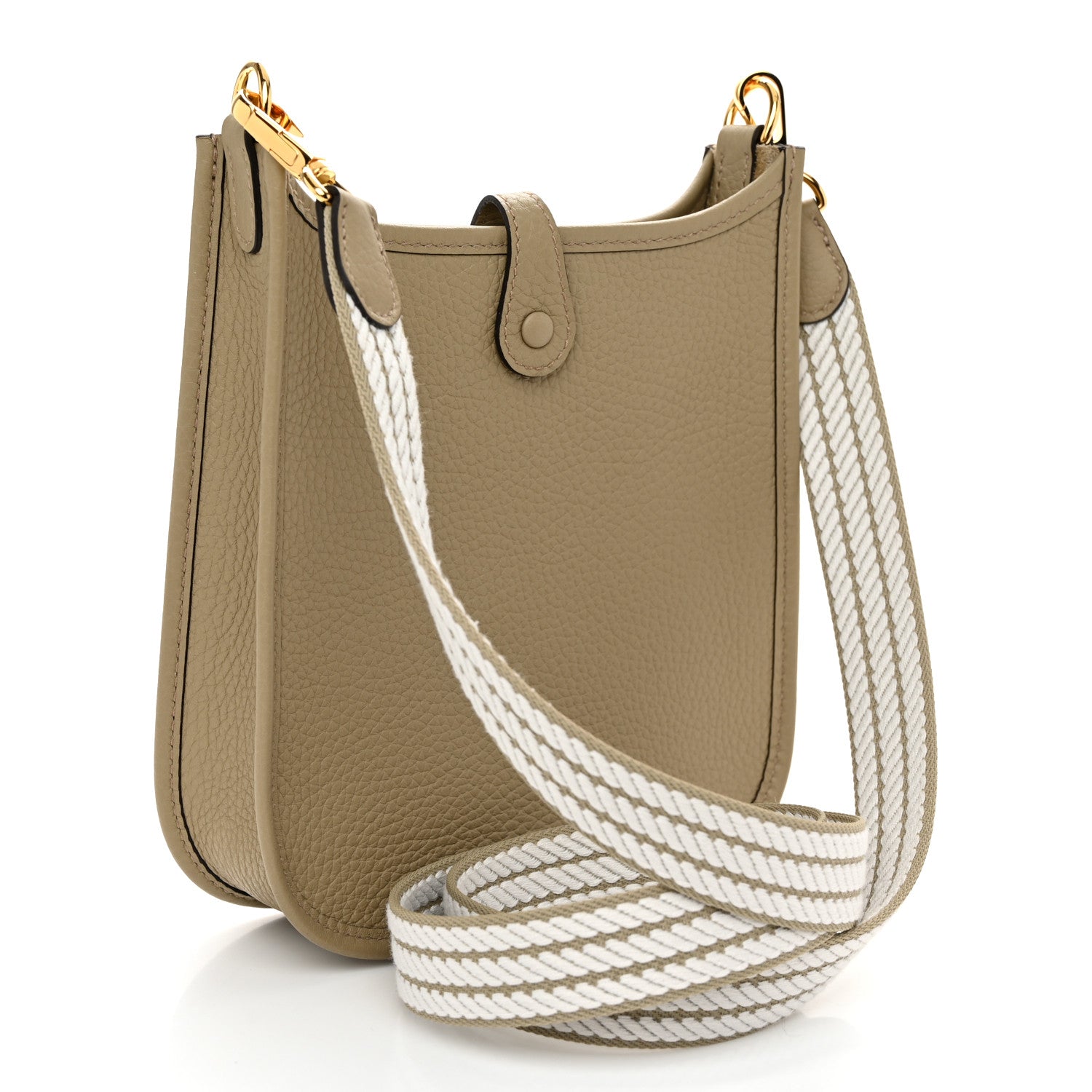 Hermes Taurillon Clemence Sangle Evelyne TPM Beige Marfa 3 of 11
