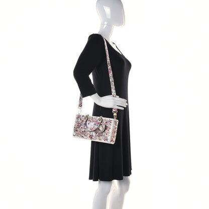 Christian Dior Calfskin Embroidered Butterfly Printed Lady D-Joy Multicolor 2 of 13