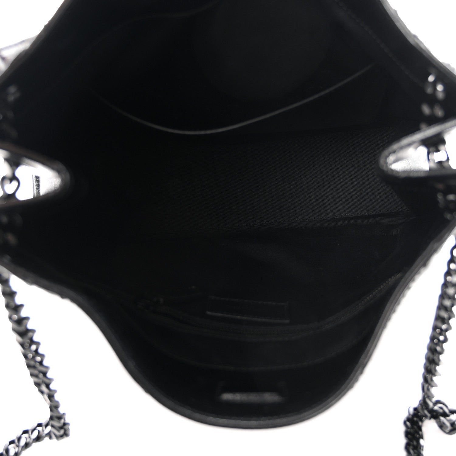 Saint Laurent Crinkled Calfskin Matelasse Monogram Medium Niki Shopper Tote Black 5 of 10