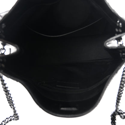Saint Laurent Crinkled Calfskin Matelasse Monogram Medium Niki Shopper Tote Black 5 of 10