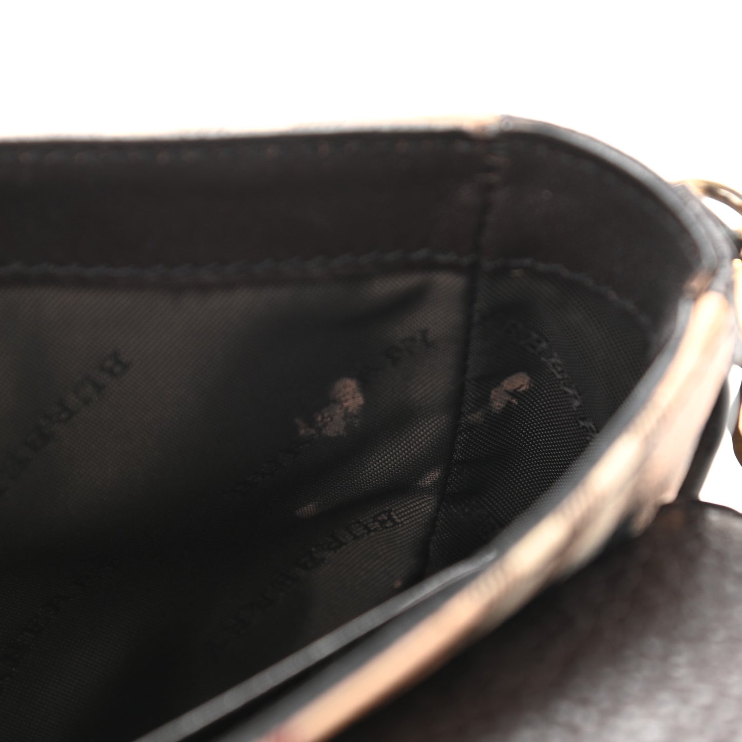 Haymarket Check Mini Tassel Crossbody Bag Chocolate